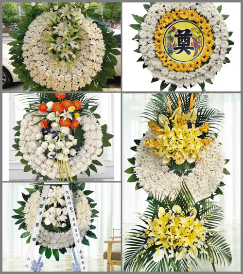 浙江省杭州临安市湍口镇花圈速递